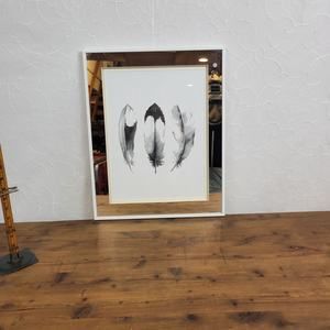 3 Feathers‎ Hanging Decorative Framed Wall Art Boho Ethnic Celebrity #WG16202638